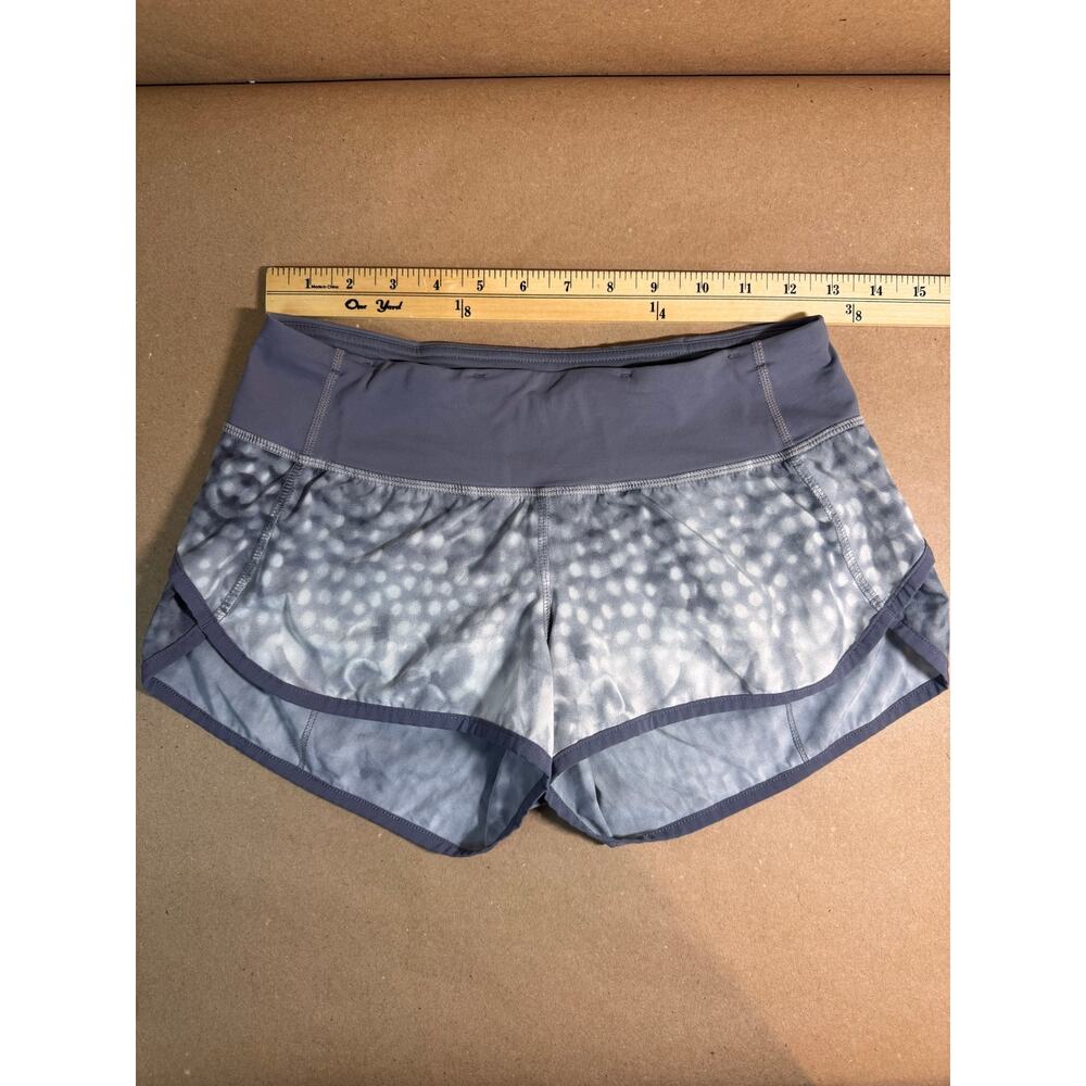 Lululemon Run Speed Shorts 2.5” Size 2 Snowy Owl Magnum Gray - Picture 6 of 12